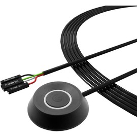 Generic PC Power Button Desktop PC Computer Case Power Switch On Off HDD Push Computer Host Button Supply 2m with Cable