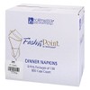 Hoffmaster FP1111 FashnPoint Blue and White Dishtowel Printed Dinner Napkin,