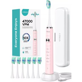 Unbranded Sonic Electric Toothbrush Toothbrushes USB Rechargeable 6 Heads 3 Mode For Adult