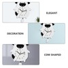 Acrylic Wall Clock Cartoon Cow Shape Silent Movement Decorative Swinging