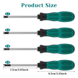 Pack of 4 U-type screwdrivers M1.7 / M2.0 / M2.3 / M2.6 U fork type magnetic screwdriver CRV multifunctional hand tool kit bits magnetic slotted screwdriver M-type screwdriver