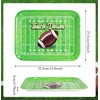 MUNILAIL MUNILAIL 3 PCS Football Serving Trays 12.8 x 10