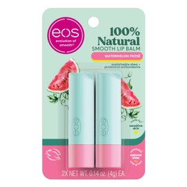 eos 100 Natural Lip Balm, Watermelon Frosé, All-Day Moisture, Lip Care Products, 0.14 oz, 2-Pack                                                      