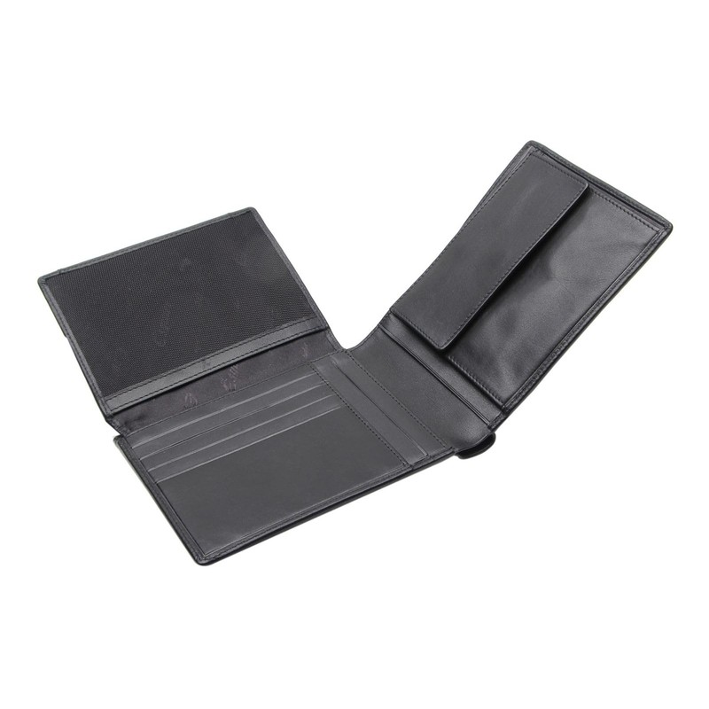 Esquire Frankfurt RFID Protection Leather Wallet 12.5 cm, black, Classic