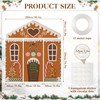 4Pcs Gingerbread House Door Cover Christmas Gingerbread Door Decorations Ginger