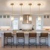 GZJunYo 2 Pack Gold Pendant Lights for Kitchen Island, Modern