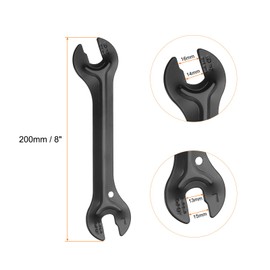 HARFINGTON Double Sided Bike Hub Cone Wrench 13/14/15/16mm Bicycle Pedal Repair Removal Spanner for Biking Cycling Mountain Bike