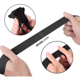 Tiardey Luggage Strap, High Elastic Suitcase Adjustable Belt Bag Bungees with Buckles-Black