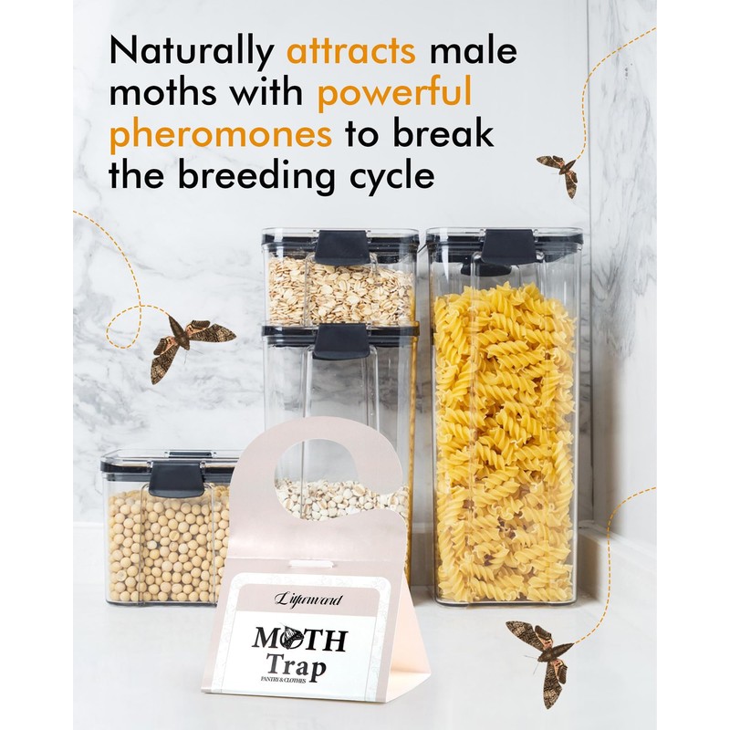Pantry Moth Traps - Extra Strength Hanging Clothes Clothing Moth