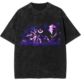 Y2K Tops Men's Shirts Summer Casual Tee Streetwear Top Tshirt (C,M,Medium)