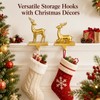 2PCS Christmas Stocking Holders for Mantle, Stocking Hangers for Mantel
