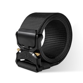 Lovarma Tactical Belt Military Hiking Rigger 1.5" Nylon Web Work Belt with Heavy Duty Quick Release Buckle
