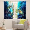 Feelyou Sea Turtle 30%-50% Blackout Curtains (2 Panels, 38 x