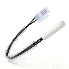 W11438736 Refrigerator Thermistor, 10KΩ NTC Sensor Fit for Whirlpool Maytag KitchenAid Kenmore 106, Compatible with W11333455 W11207778 WPW11438736, 12 Inch 2-Pin Frost-Free