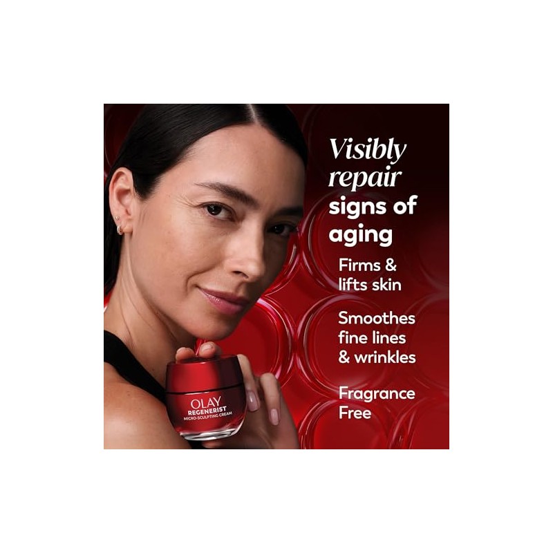 Olay Anti Aging Face Moisturizer Cream Regenerist Micro Sculpting And