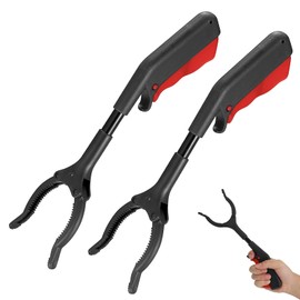 Pack of 2 Grabber Tongs for Seniors, Rubbish Grabber, Short Rubbish Grabber, Portable Rubbish Tongs, Grab Arm for Seniors, Hygienic Rubbish Clips, Rubbish Tongs, Rubbish Collection Tongs, for Elderly,