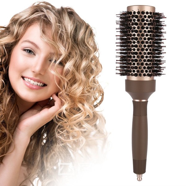 Professional Ceramic Hair Round Brush, High Quality Anion Antistatic Salon Round Hair Styling Brush, Hairdressing Tools for Hair Blow-Drying, Styling, Curling