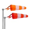 2Pcs Hanging Reflective Windsock Flags for Outside Rip Stop Airport