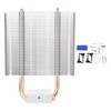 Motherboard Northbridge Heatsink 2 Heat Pipe Chipset Cooling Fan Desktop