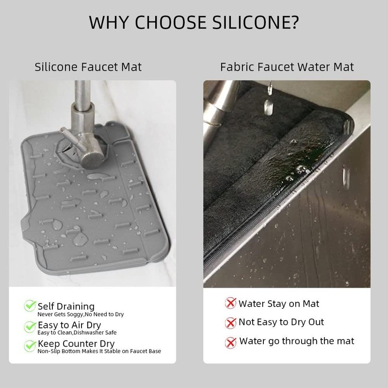Splash Catcher Guard and Soap Sponge Holder, Splash-proof Water Absorbent