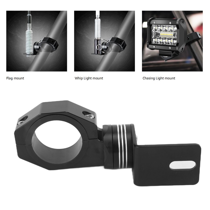 Heavy Duty Adjustable UTV Flag Mount Whip Light Bracket Replacement