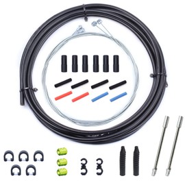 Bicycle Brake Traction Set for Mountain Bike and Road Bike, Set of 2 (Black)