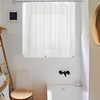 Waterproof Shower Curtain for Window Inside Shower, 30 x 36