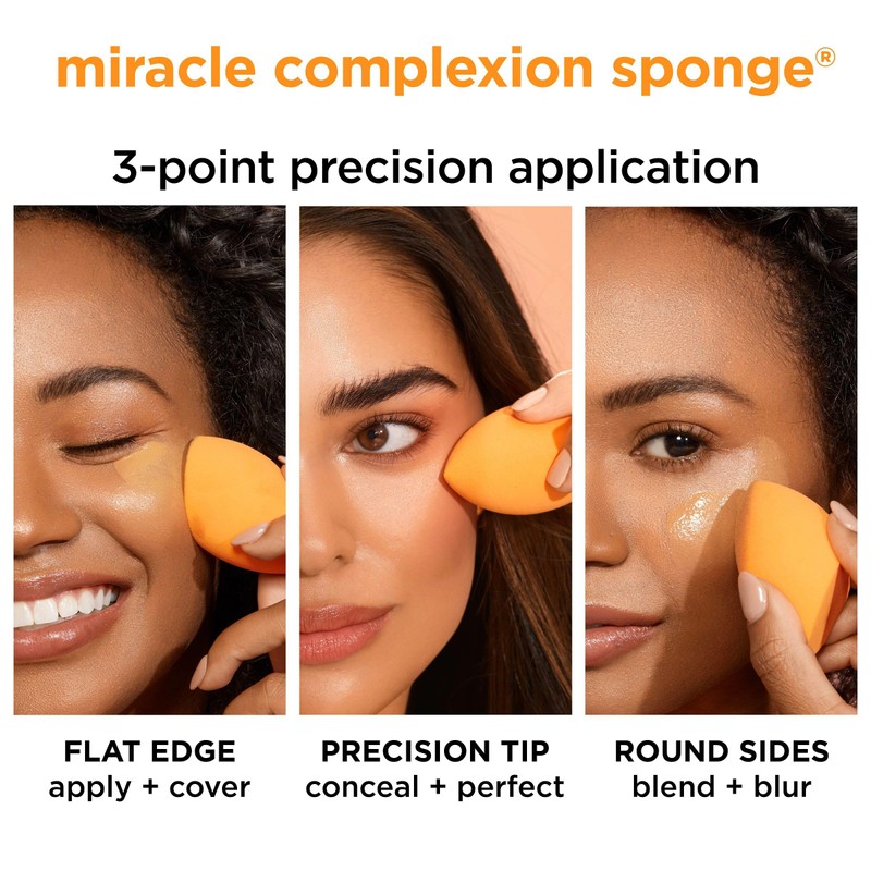 Real Techniques Miracle Complexion Sponge, Beauty Sponge For Makeup Blending