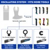 6Pcs Diamond Oscillating Tool Blade Set Multifunctional Diamond Multitool Blades