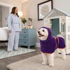 EXPAWLORER Soft Dog Bathrobe with Hood, Super Absorbent & Quick-Drying