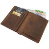 myledershop Genuine Buffalo Full Leather Wallet / Purse / Wallet