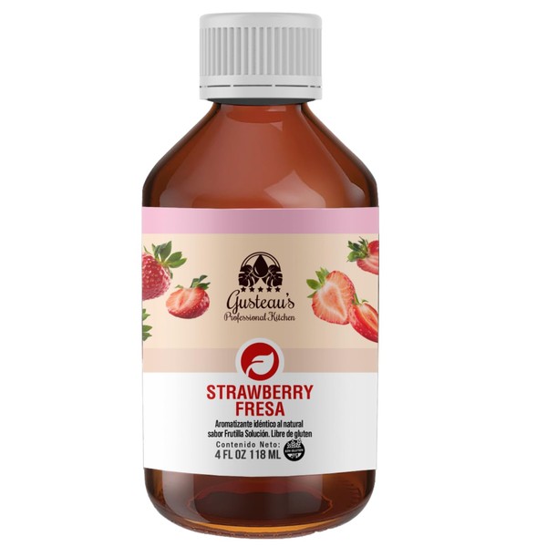 Gusteau's - Strawberry Flavor Bakery Emulsion, 4 fl oz (100ml)