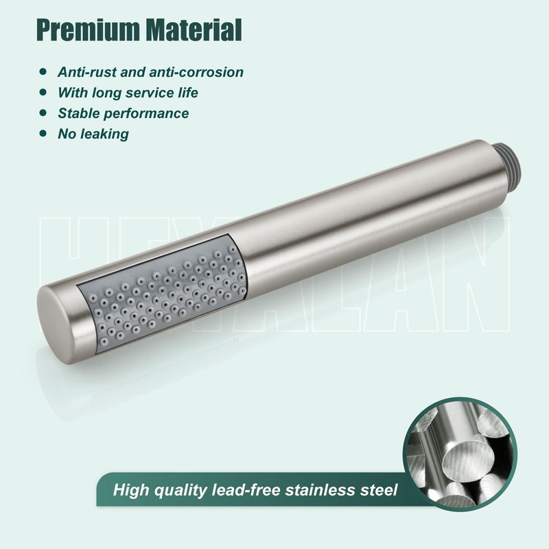 Heyalan Hand Held Shower Wand, High Pressure Handheld Head with