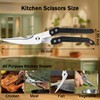 SLEMOON Heavy Duty Kitchen Poultry Shears - Professional Food Scissors