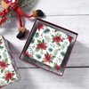 Hjvvr Christmas Tissue Paper 20sheets,Red Green Floral Wrapping Tissue Paper,Xmas