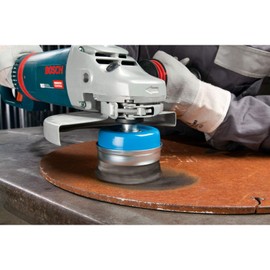Bosch 1x PRO Steel Longlife Cup Brush, Knotted Wire for Large Angle Grinder and M14 Thread (for Steel, Ø 90 mm, Professional Accessory Large Angle Grinder)