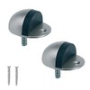 TERF® Aluminium Door Stopper Floor Mounted Oval Dome Shape 50mm