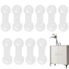 10 Pcs Style Child Safety Cabinet Drawers (Short Transparent)
