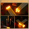 Baquler 50 Pcs 8.5 Inch LED Flameless Taper Candles Bulk
