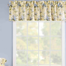 Laura Ashley Home | Cassidy Collection Luxury Ultra Comforter, All Season Premium Bedding Set, Stylish Delicate Design for Home Déco, 86" X 15", Soft Yellow