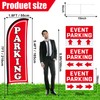 Hahafelt Parking Sign Set 1 Pack Feather Flag 6 Pack