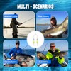 5PCS Double Reverse Fishing Hook Set,Double-Hook Reverse Bottom Rig,Anti Tangle