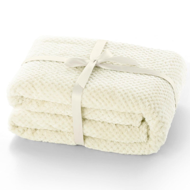 DecoKing Henry Cuddly Blanket, Soft, Fleece Microfibre Bedspread in Scandinavian