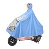 Electric Motorcycle Rain Cape Extended Full Body with Helmet Rainstorm