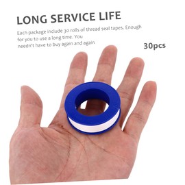 TEHAUX 12mm*0.075mm*10m Ptfe Thread Tape Seal Repair Tape Sealing Tape for Plumber