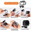 Compatible for Go Pro Hero 11 Mini Black Waterproof Housing