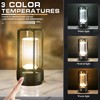 Portable Cordless Table Lamp，LED Desk Lamp with Touch Control，3-Colour Infinitely