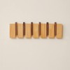 QUELLANCE Wood Coat Rack Wall Mount, Coat Hooks Hanger Wall