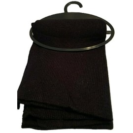West Loop Knit Scarf, Black, Fits Most/One Size