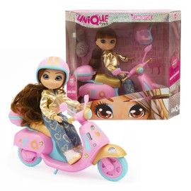 UNIQUE EYES Doll 25 cm - Sophia, with her look after the eyes, with scooter, toy for children from 3 years, MYM113